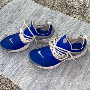 Blue and Grey Nikes Prestos